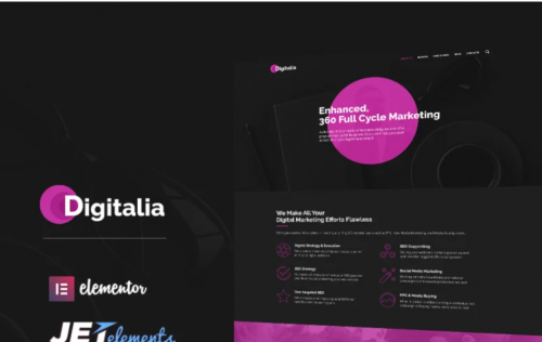 Digitalia – Digital Agency WordPress Theme digitalia digital agency wordpress theme