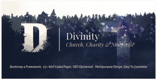 Divinity – Church, Non Profit and Charity Events Bootstrap 4 HTML Template divinity church non profit and charity events bootstrap html template