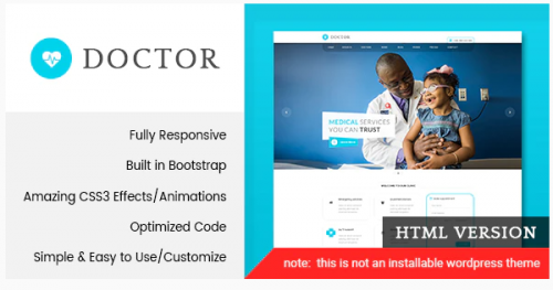 Doctor – Medical & Health HTML Template doctor medical health html template