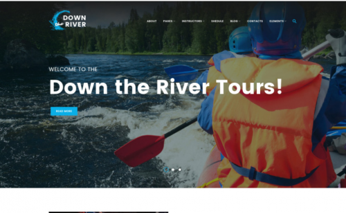 Down River – Rafting & Kayaking WordPress Theme down river rafting kayaking wordpress theme