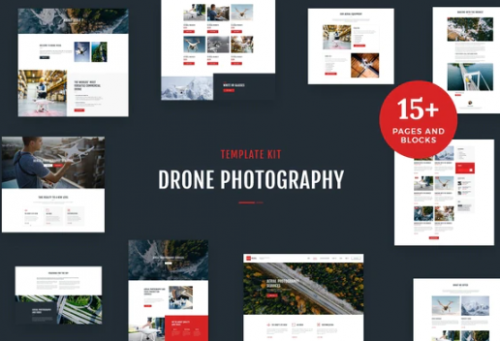 Drone Media – Aerial Photography & Videography Elementor Template Kit drone media aerial photography videography elementor template kit