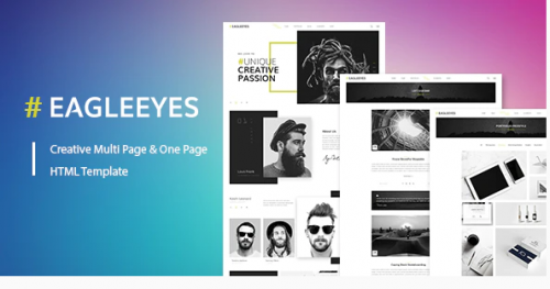 EAGLEEYES – Creative multipages and One page HTML5 Template eagleeyes creative multipages and one page html template