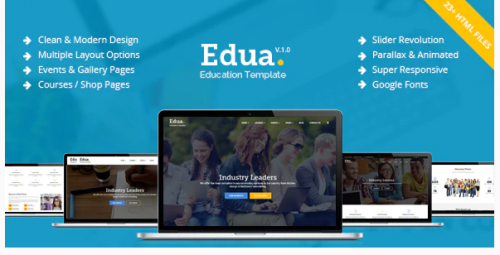 Edua – Educational HTML5 Template edua educational html template