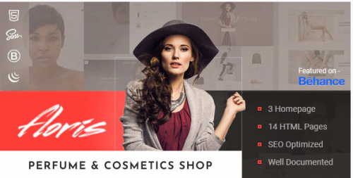 Floris — Perfume & Cosmetics Shop HTML Template floris perfume cosmetics shop html template