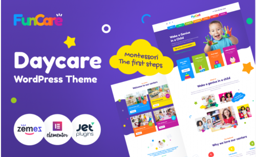FunCare – Bright And Enjoyable Daycare Website Design Theme WordPress Theme funcare bright and enjoyable daycare website design theme wordpress theme
