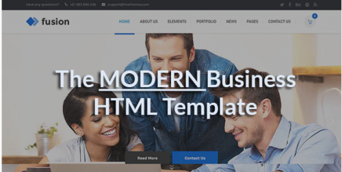 Fusion – A Modern Business HTML Template fusion a modern business html template