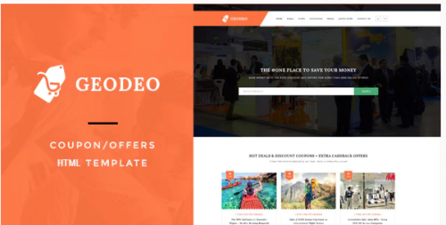 Geodeo – Coupon & Deals HTML Template geodeo coupon deals html template