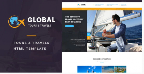 Global – Tours & Travels HTML Template global tours travels html template