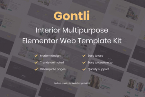Gontli – Interior Multipurpose Template Kit gontli interior multipurpose template kit