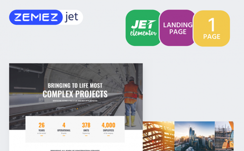Granbils – Construction Jet Elementor Template granbils construction jet elementor template