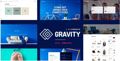 Gravity – ECommerce, Agency & Presentation HTML Template gravity ecommerce agency presentation html template