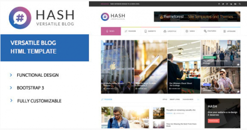 Hash – News & Magazine HTML Template hash news magazine html template