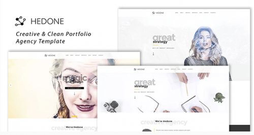Hedone – Creative & Clean Portfolio / Agency Template hedone creative clean portfolio agency template