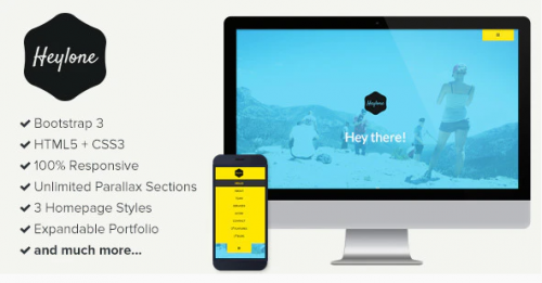 Heylone – Responsive One Page Parallax Template heylone responsive one page parallax template