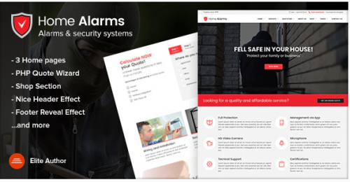 HomeAlarms – Security Systems Site Template homealarms security systems site template
