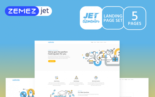 Hostirom – Hosting Jet Elementor Template hostirom hosting jet elementor template