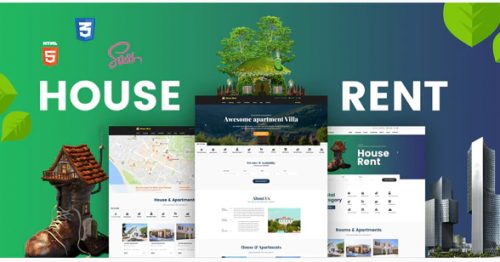 HouseRent – Multi Concept House, Apartment Rent HTML Template houserent multi concept house apartment rent html template