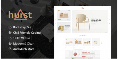 Hurst – Furniture Store eCommerce HTML Template hurst furniture store ecommerce html template