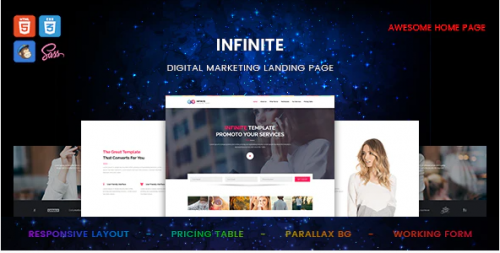 Infinite – Digital Marketing Landing Page infinite digital marketing landing page