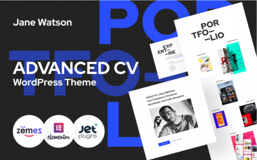 Jane Watson – Advanced And Reliable CV WordPress Theme jane watson advanced and reliable cv wordpress theme