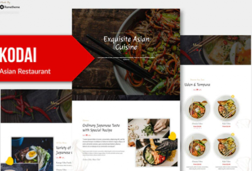 Kodai - Asian Restaurant Elementor Template Kit