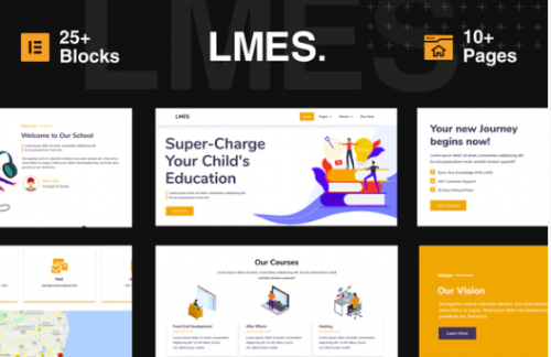 LMES – Education Elementor Template Kit lmes education elementor template kit