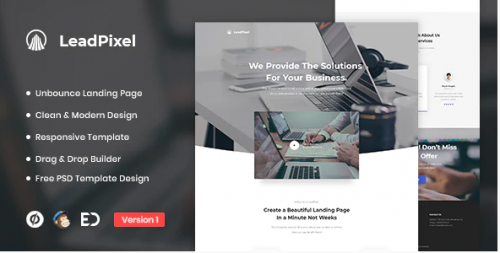 LeadPixel – Agency Unbounce Landing Page Template