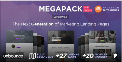 MEGAPACK – Multipurpose Unbounce Landing Pages Pack