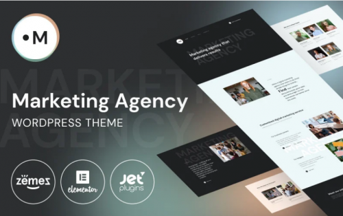 Marketing Agency – Website Template for marketing services WordPress Theme