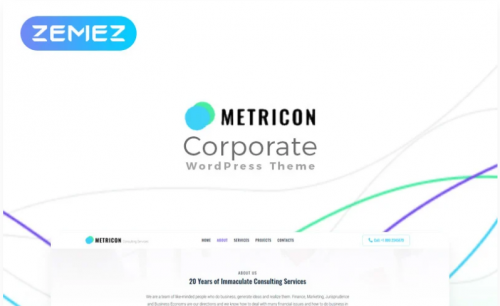 Metricon – Corporate Business Elementor WordPress Theme metricon corporate business elementor wordpress theme