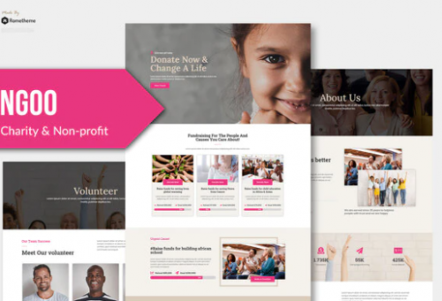 NGOO – Non-profit Charity Template Kit ngoo non profit charity template kit