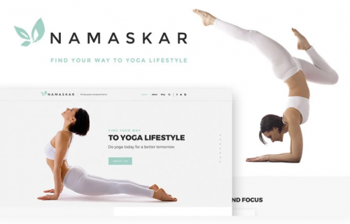 Namaskar – Yoga WordPress Theme namaskar yoga wordpress theme