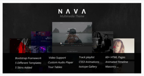 Nava – Music, Artist, Band, Radio | Ultimate Multimedia HTML Template nava music artist band radio ultimate multimedia html template
