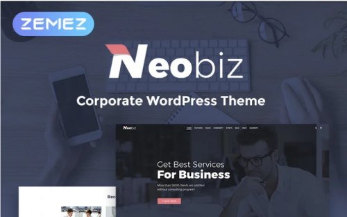 Neobiz – Corporate Elementor WordPress Theme neobiz corporate elementor wordpress theme