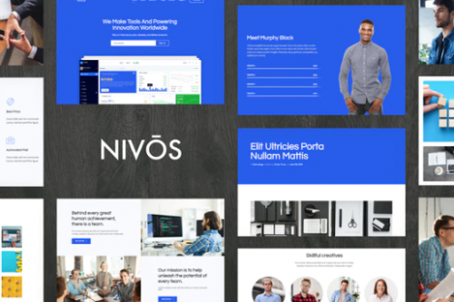 Nivos – Software Company Template Kit nivos software company template kit