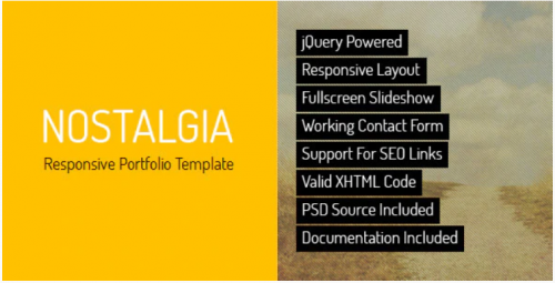 Nostalgia – Responsive Minimal Portfolio Template nostalgia responsive minimal portfolio template