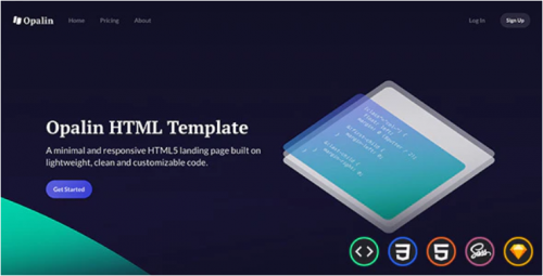 Opalin – Startup HTML Template opalin startup html template