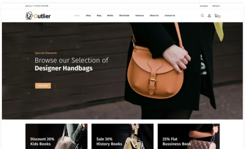 Outlier – Handbag Store WooCommerce Theme outlier handbag store woocommerce theme