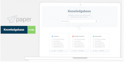 Paper – knowledge base Bootstrap4 HTML Template paper knowledge base bootstrap html template