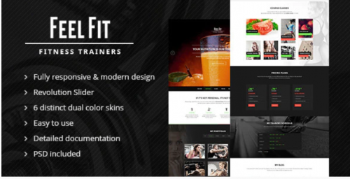 personal trainer one page html template