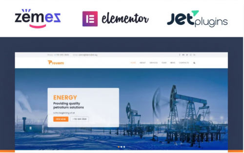 Provem – Reliable And Solid Energy WordPress Theme provem reliable and solid energy wordpress theme