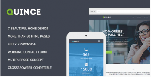 Quince – Modern HTML Business Template quince modern html business template