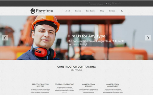 Ramirez – Architecture & Construction Company WordPress Theme ramirez architecture construction company wordpress theme
