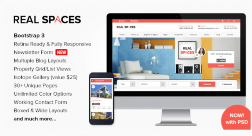 Real Spaces – Responsive Properties Directory Template real spaces responsive properties directory template
