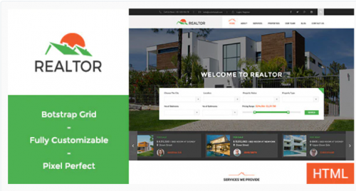 Realtor – Real Estate HTML Template realtor real estate html template