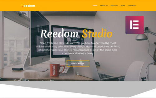 Reedom – Web Design Studio Multipurpose Minimal Elementor WordPress Theme reedom web design studio multipurpose minimal elementor wordpress theme
