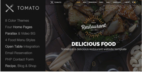Restaurant Website Template — Responsive HTML5 restaurant website template — responsive html