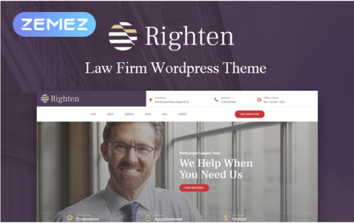 Righten – Advisory Elementor WordPress Theme righten advisory elementor wordpress theme