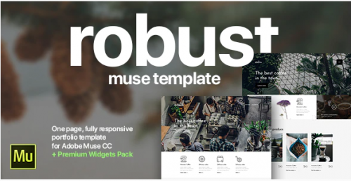 Robust | Coffee, Architect, Creative Portfolio Template for Adobe Muse CC