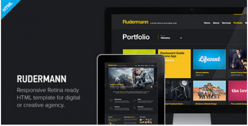 Rudermann – Responsive Retina Ready HTML Template rudermann responsive retina ready html template
